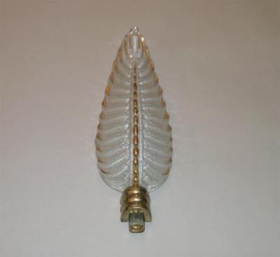  Atelier Petitot Ezan Glass Pair of 1940 s Wall Sconces by Ezan and Petitot