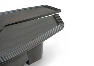  Atelier Purcell Serpentine Wood Coffee Table