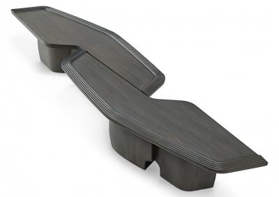  Atelier Purcell Serpentine Wood Coffee Table