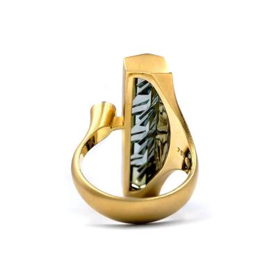  Atelier Tom Munsteiner Exceptional Bi Color Tourmaline White Diamond Contemporary Ring Munsteiner