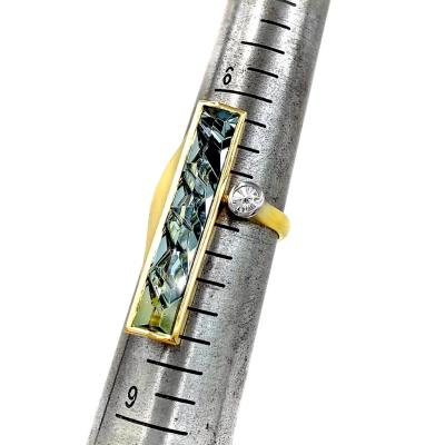  Atelier Tom Munsteiner Exceptional Bi Color Tourmaline White Diamond Contemporary Ring Munsteiner