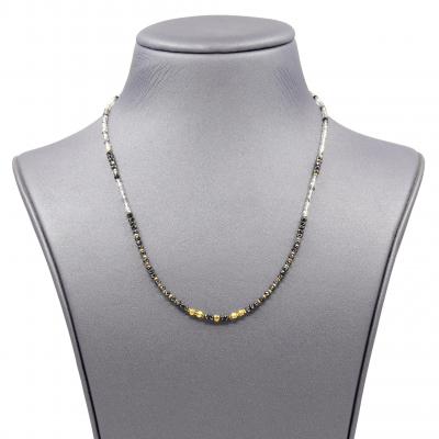  Atelier Zobel Black Diamond Tourmaline Quartz Gold Oxidized Silver Necklace Atelier Zobel 25