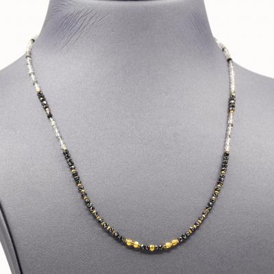  Atelier Zobel Black Diamond Tourmaline Quartz Gold Oxidized Silver Necklace Atelier Zobel 25
