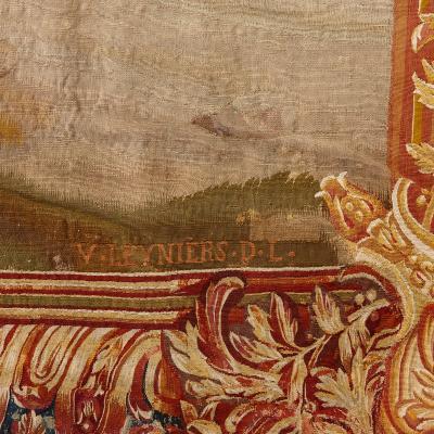  Atelier d Urban et Daniel III Leyniers Rare 18th century wool and silk tapestry by Leyniers