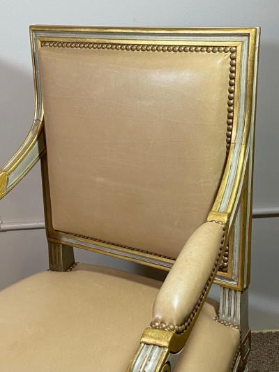  Ateliers Philippe Coudray Set of Louis XVI Style Philippe Coudray Ateliers Dining or Conference Chairs