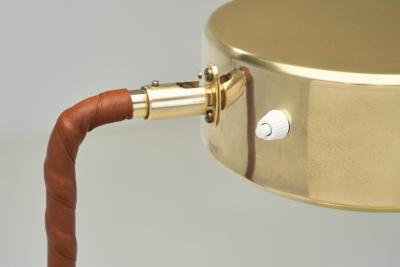  Atelje Lyktan Leather Floor Lamp by Atelj Lyktan Sweden second half of the 20th century