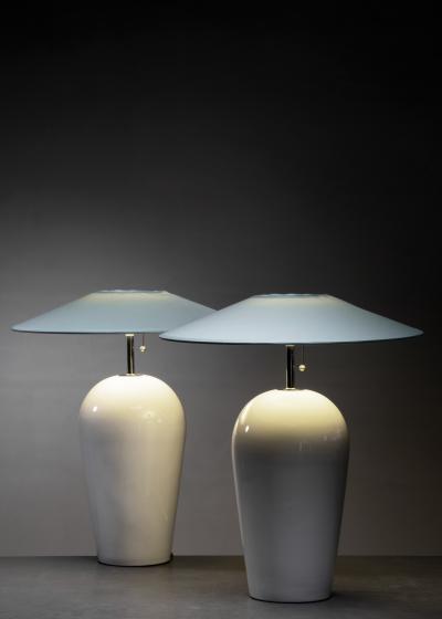  Atelje Lyktan Pair of ceramic table lamps by Atelj Lytkan
