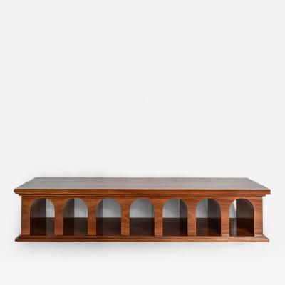  Athens mahogany rectangular coffee table Barracuda edition 