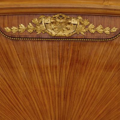  Au Gros Ch ne Antique Parisian Marquetry and Gilt Bronze Bed by Au Gros Ch ne