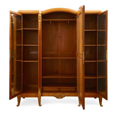  Au Gros Ch ne Large Parisian wardrobe adorned with marquetry and gilt bronze