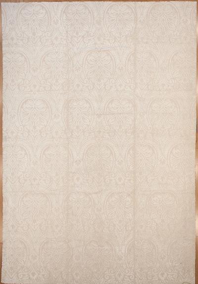  Aubusson 10 x 14 8 High Low Silk Aubusson Rug
