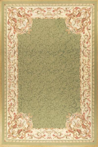  Aubusson 11 10 x 18 2 Aubusson Rug 128 Green