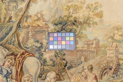  Aubusson Antique Aubusson Beauvais Pictorial French Tapestry 49 x 63