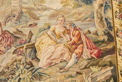  Aubusson Antique Aubusson Beauvais Pictorial French Tapestry 49 x 63