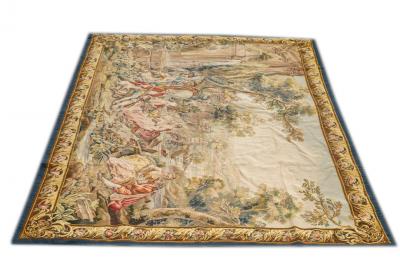  Aubusson Antique Aubusson Beauvais Pictorial French Tapestry 49 x 63