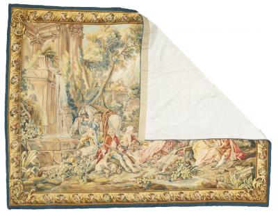  Aubusson Antique Aubusson Beauvais Pictorial French Tapestry 49 x 63