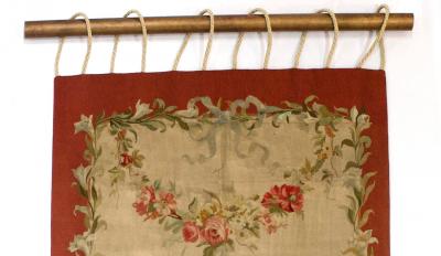  Aubusson Antique French Aubusson 1 of pair 36 x 9 11 
