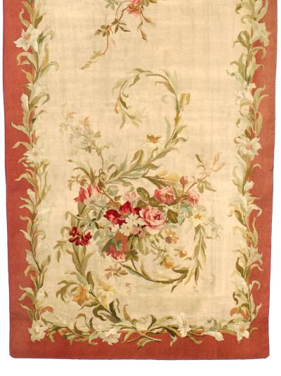  Aubusson Antique French Aubusson 1 of pair 36 x 9 11 