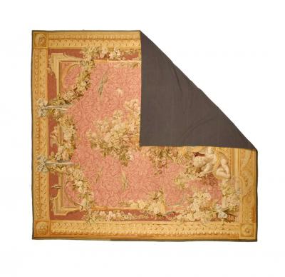  Aubusson Extremely Fine and Rare Antique French Beauvais Aubusson Tapestry 91 x 9 10 