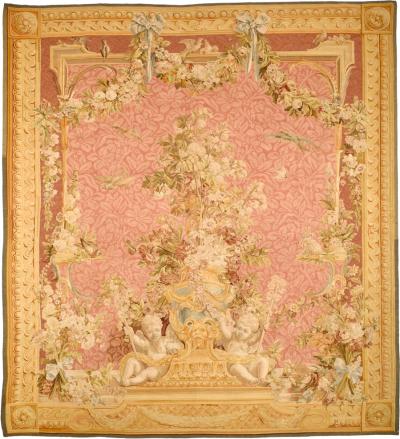  Aubusson Extremely Fine and Rare Antique French Beauvais Aubusson Tapestry 91 x 9 10 