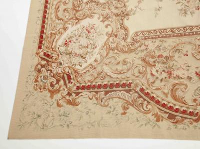  Aubusson Flowers and Garlands French Aubusson Rug 19th Century 1920s France