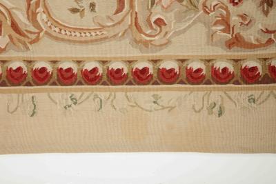  Aubusson Flowers and Garlands French Aubusson Rug 19th Century 1920s France