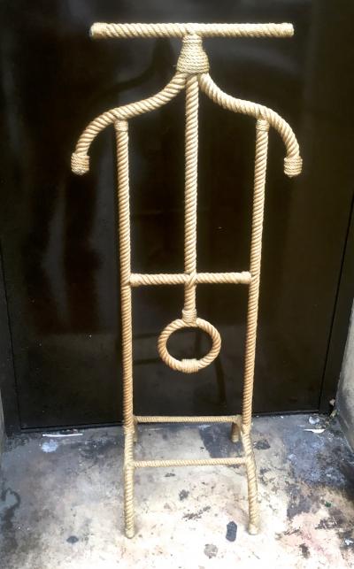 Audoux Minet Audoux Minet Rare Rope Coat Rack