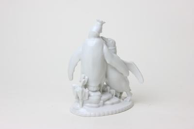  Augarten Porcelain Factory Augarten Porcelain Factory Figure of 2 Penguins 1930 Austria