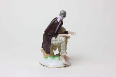  Augarten Porcelain Factory Augarten Porcelain Factory Figure of Organ Grinder 1926 Austria