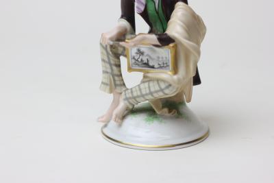  Augarten Porcelain Factory Augarten Porcelain Factory Figure of Organ Grinder 1926 Austria