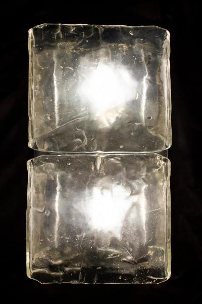  Aureliano Toso Striking Pair of Wall Lights by Aureliano Toso Murano 1970