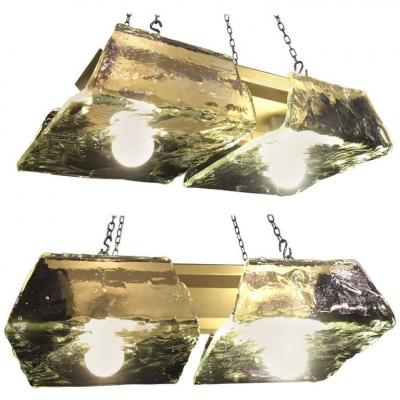  Aureliano Toso Striking Pair of Wall Lights by Aureliano Toso Murano 1970