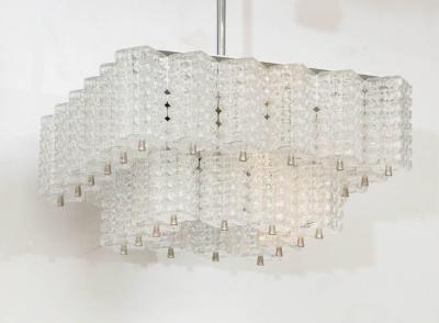  Austrolux Leuchten Austroluxe Blown Glass Chandelier