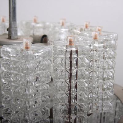  Austrolux Leuchten One of Six Huge and Rare Glass Chandeliers by Austrolux