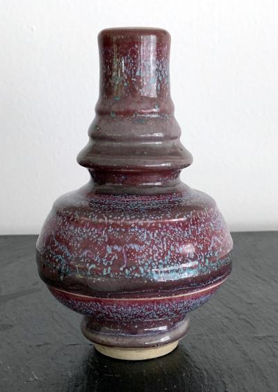  Awaji Pottery A Japanese Flambe Awaji Pottery Vase