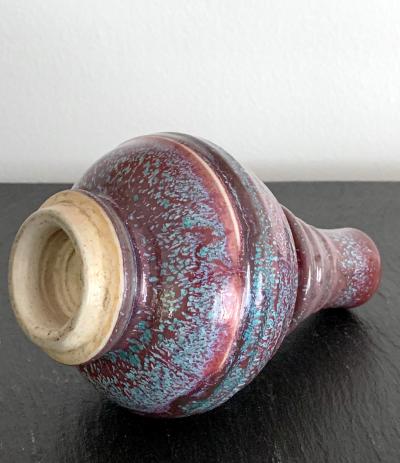  Awaji Pottery A Japanese Flambe Awaji Pottery Vase