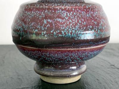  Awaji Pottery A Japanese Flambe Awaji Pottery Vase