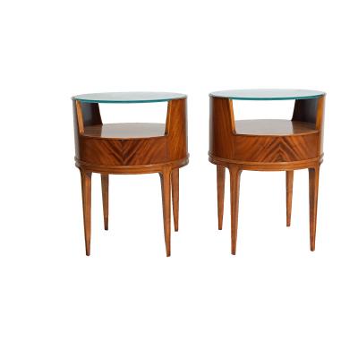  Axel Larson Bedside Tables Side Tables in Mahogany by Axel Larsson 1940s for Bodafors