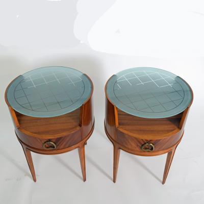  Axel Larson Bedside Tables Side Tables in Mahogany by Axel Larsson 1940s for Bodafors