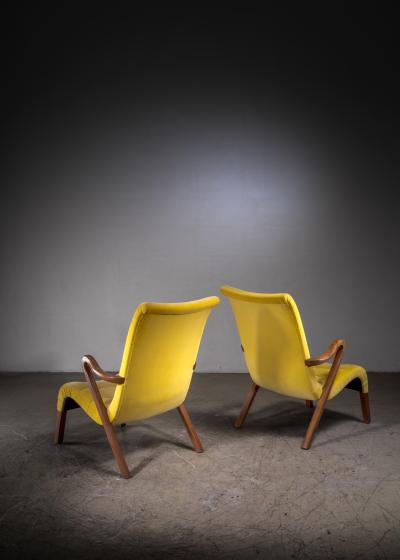  Axel Larson Pair of Axel Larsson lounge chairs