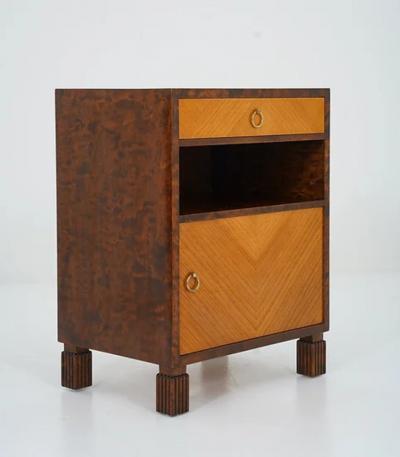 Axel Larson Scandinavian Art Deco Bedside Tables by Axel Larson for Bodafors