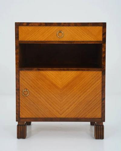 Axel Larson Scandinavian Art Deco Bedside Tables by Axel Larson for Bodafors