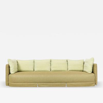  B B Italia 1985 B B Italia Ottomama Four Seat Sofa in Silk Upholstery Italian Modern