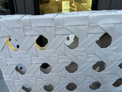  B B Italia Fabulous Pair B B Italia Canasta High Wing Back Woven Outdoor Chair