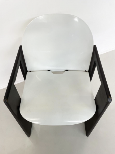  B B Italia Mid Century Modern Set of Diagolo 4 Chairs by Afra Tobia Scarpa for B B Italia