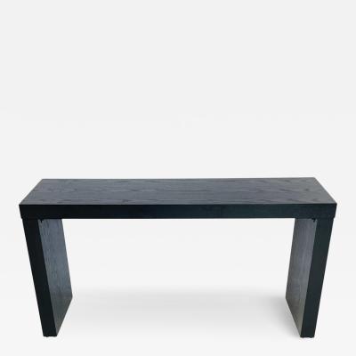  B B Italia Modern Cerused Black Oak Console Table in the Style of B B Italia