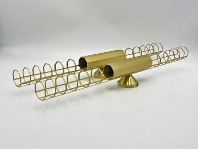  B B Italia Pair Baxter Palomar Brass Sconces by Pietro Russo Italian Modern Lights