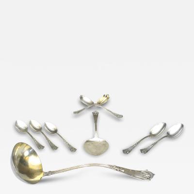 B F Norris Co English Arts Crafts Egyptian Revival Silver Spoons