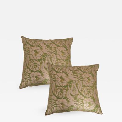  B VIZ Designs Pair of Antique Fortuny Pillows by B Viz Designs