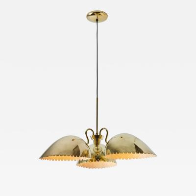  B hlmarks AB Bohlmarks 1940s Carl Axel Acking Perforated Brass Chandelier for B hlmarks